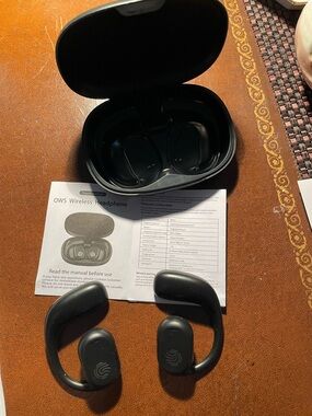 Wireless Earbuds with Charging Case - Black. Xiaomi OWS wireless earbuds.